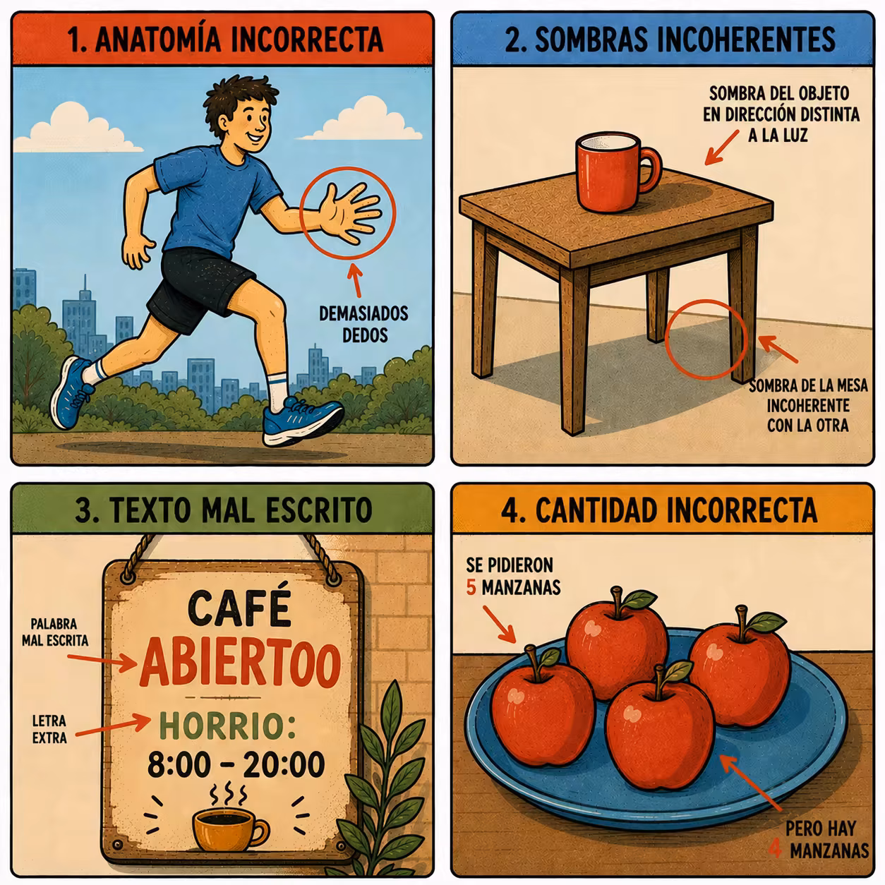 Fallos comunes
