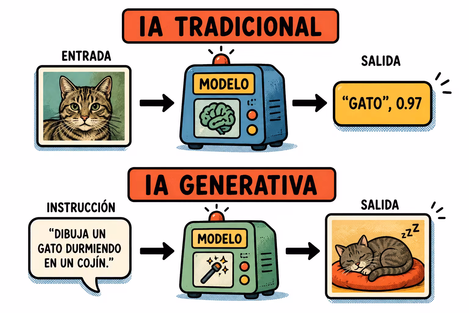 tradicional vs generativa